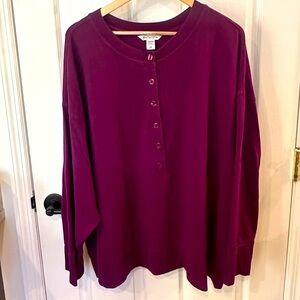 Cozy EUC Athleta Henley Sweatshirt